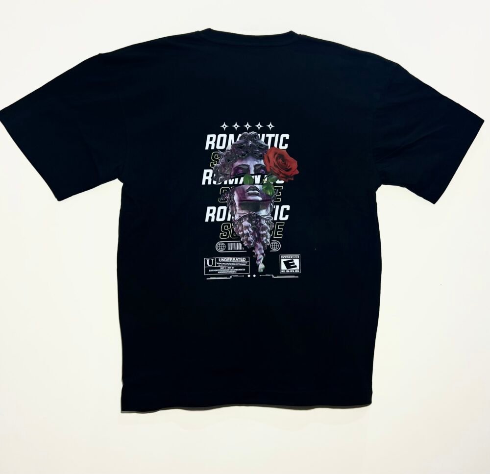 Oversized graphic T-Shirt black color - Image 3