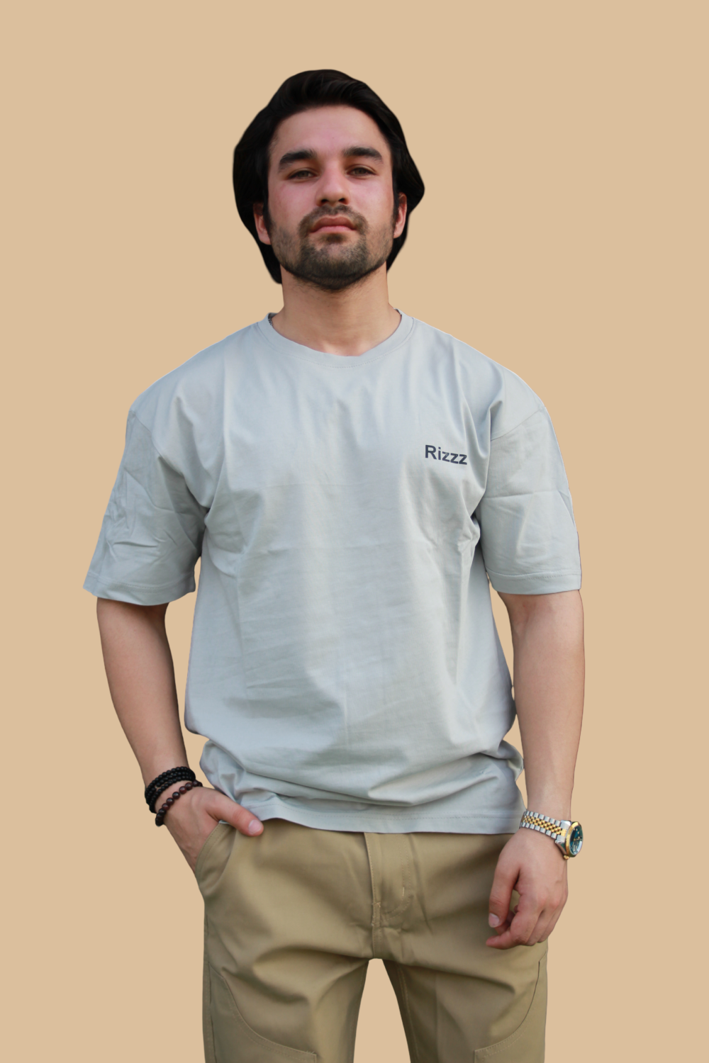 Oversized graphic T-Shirt grey color - Image 2
