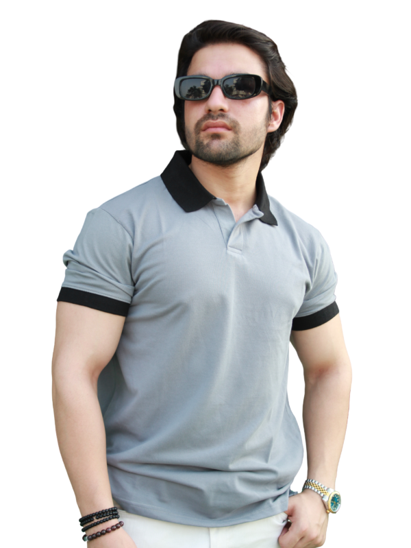Essential grey polo